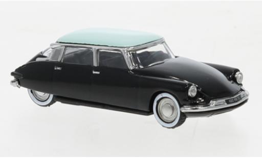 Diecast model cars Citroen DS 19 black/turquoise 1958 1/87 Norev