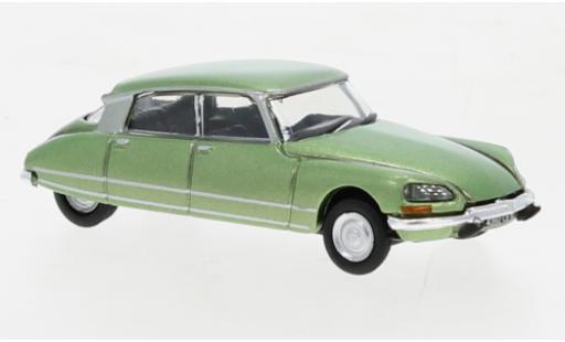 Diecast model cars Citroen DS 23 metallise green 1972 1/87 Norev