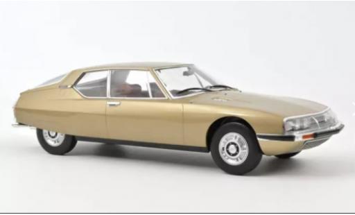 Diecast model cars Citroen SM Coupe metallise beige 1971 1/12 Norev