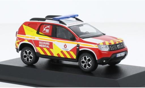 Diecast model cars Dacia Duster pompiers Fire brigade - Secours Medical 57 2020 1/43 Norev