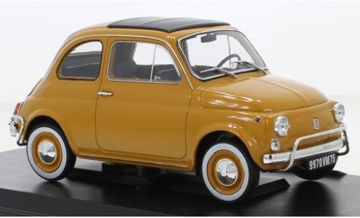 Diecast model cars Fiat 500 L yellow 1968 1/18 Norev
