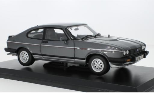 Diecast model cars Ford Capri 2.8i MK III 2.8 Injection metallise grey/d RHD 1981 1/18 Norev