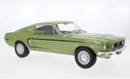 Diecast model cars Ford Mustang Fastback GT metallise la chaux 1968 1/12 Norev