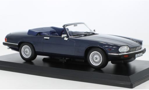Diecast model cars Jaguar XJ 5.3 H.E. Convertible -S metallise blue 1988 1/18 Norev