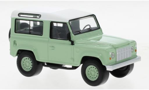 Diecast model cars Land Rover Defender Base green/white 1995 1/43 Norev