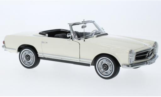Diecast model cars Mercedes 230 Base SL (W113) white 1963 1/18 Norev
