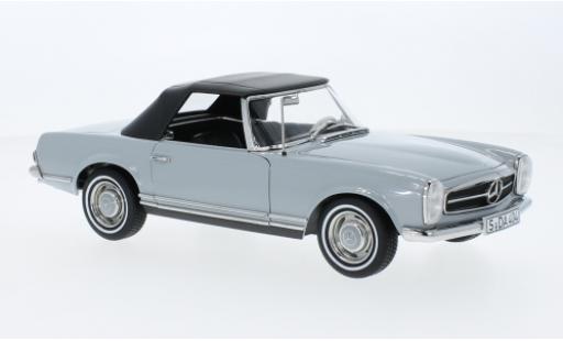 Diecast model cars Mercedes CLA Base 230 SL (W113) grey 1963 1/18 Norev