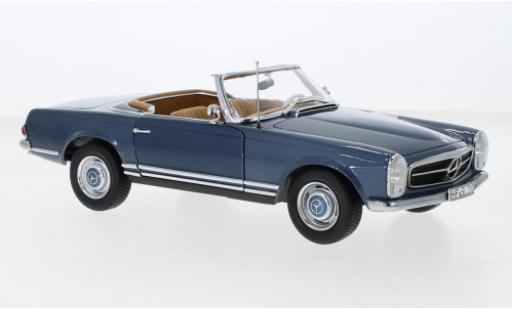 Diecast model cars Mercedes 230 Base SL (W113) metallise blue 1963 1/18 Norev