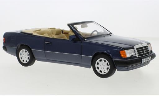 Diecast model cars Mercedes 300 Coupe CE-24 Convertible (A124) metallise blue 1990 1/18 Norev