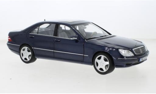 Diecast model cars Mercedes Classe S AMG S55 metallise blue 2000 1/18 Norev