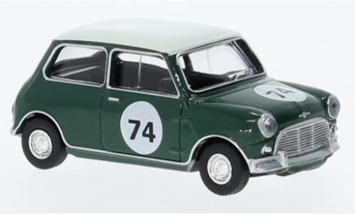 Diecast model cars Mini Cooper S vert/white 1964 1/64 Norev