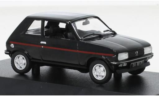 Diecast model cars Peugeot 104 ZS black 1979 1/43 Norev