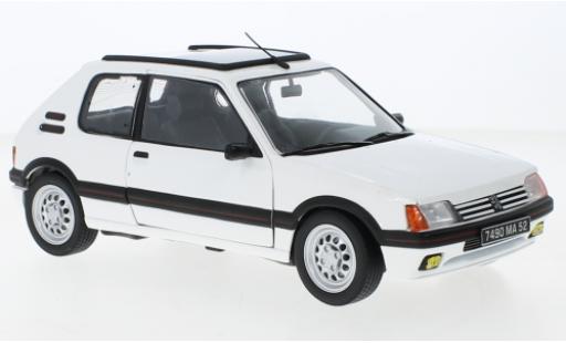 Diecast model cars Peugeot 205 GTI 1.6 white 1988 1/18 Norev