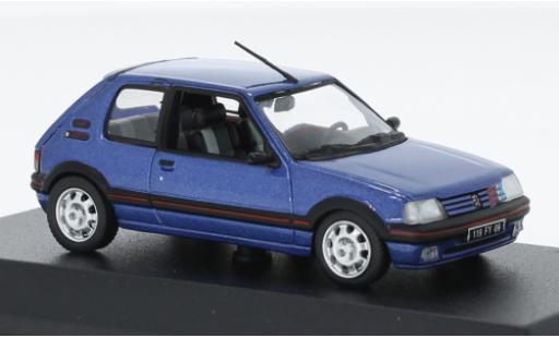 Diecast model cars Peugeot 205 GTI 1.9 metallise blue 1992 1/18 Norev