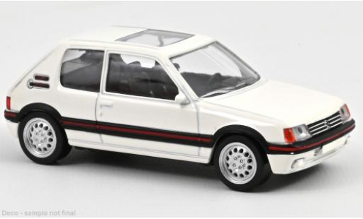 Diecast model cars Peugeot 205 GTI white 1986 1/43 Norev