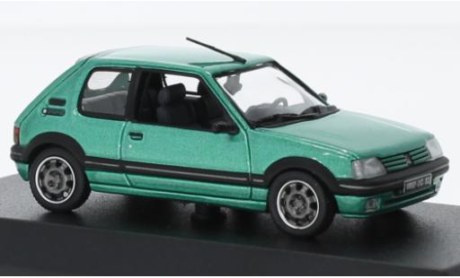 Diecast model cars Peugeot 205 GTI Griffe metallise green 1990 1/18 Norev