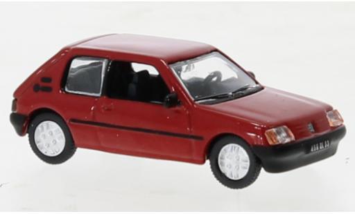 Diecast model cars Peugeot 205 XR red 1985 1/87 Norev