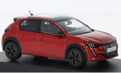 Diecast model cars Peugeot 208 GT Line metallise red 2022 1/43 Norev
