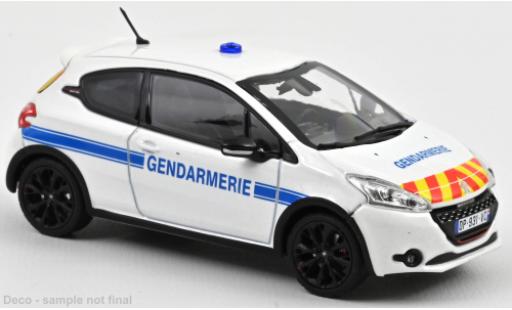 Diecast model cars Peugeot 208 GTi 30TH Gendamerie (F) 2014 1/43 Norev
