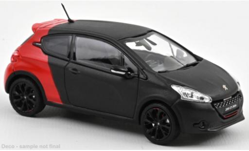 Diecast model cars Peugeot 208 GTi 30TH matte noir/red 2014 1/43 Norev