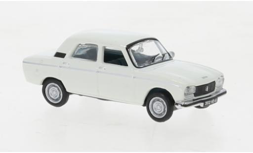 Diecast model cars Peugeot 304 Berline GL white 1977 1/87 Norev