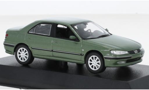 Diecast model cars Peugeot 406 Base metallise green 2002 1/43 Norev