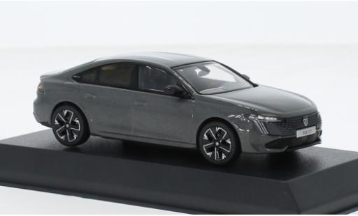 Diecast model cars Peugeot 508 GT hybride grey 2023 1/43 Norev