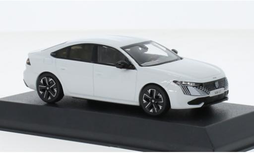 Diecast model cars Peugeot 508 GT hybride metallise grey clair 2023 1/43 Norev