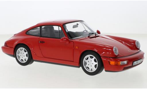 Diecast model cars Porsche 911 Carrera 2 red 1990 1/18 Norev