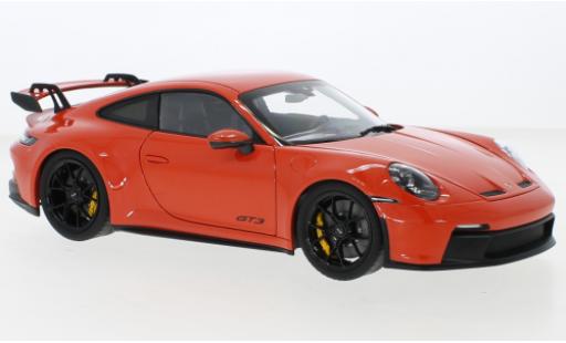 Diecast model cars Porsche 911 GT3 orange 2021 1/18 Norev