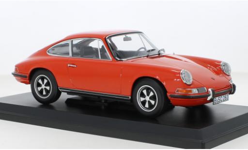 Diecast model cars Porsche 911 E E orange 1969 1/18 Norev