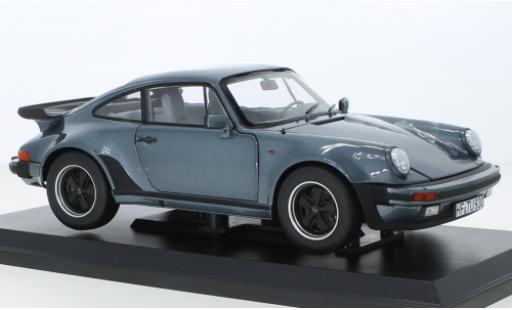 Diecast model cars Porsche 911 Turbo 3.3 metallise blue 1988 1/18 Norev