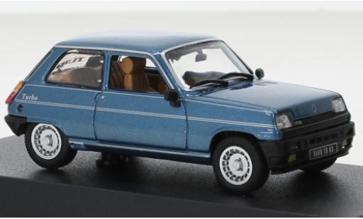 Diecast model cars Renault 5 Alpine Turbo metallise blue 1983 1/43 Norev