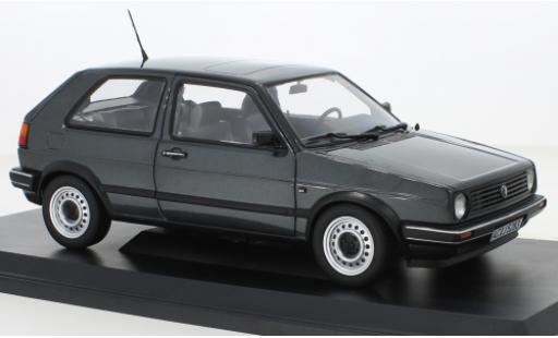 Diecast model cars Volkswagen Golf Base II CL metallise grey 1988 1/18 Norev