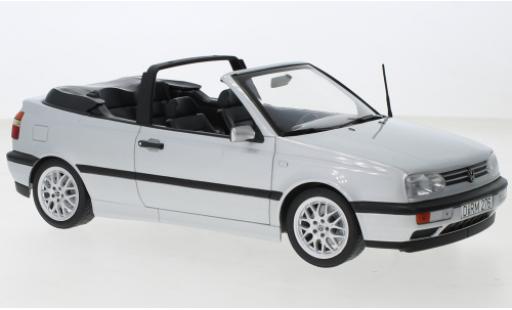 Diecast model cars Volkswagen Golf Cabriolet III Convertible grey 1995 1/18 Norev