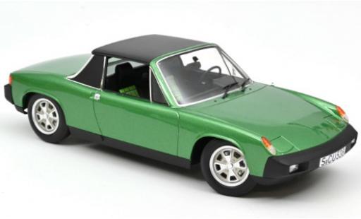 Diecast model cars Porsche 914 Base Volkswagen 2.0 metallic green 1975 1/18 Norev