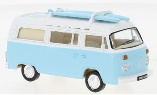 Diecast model cars Volkswagen T2 B Camper Van blue 1973 1/43 Norev