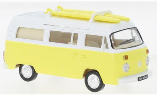 Diecast model cars Volkswagen T2 B Camper Van yellow 1973 1/43 Norev