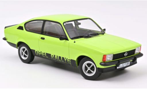 Diecast model cars Opel Kadett C Rallye C Rally 2.0 E green/Dekor 1977 1/18 Norev