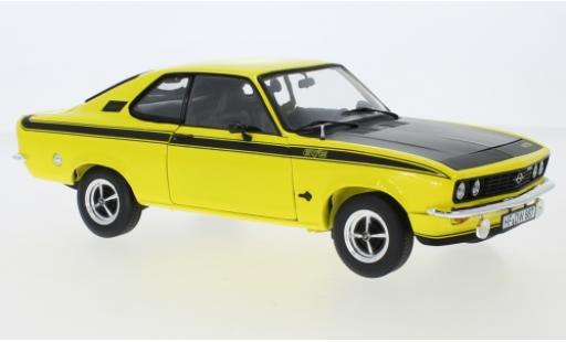 Diecast model cars Opel Manta A GT/E yellow/matt-black 1975 1/18 Norev