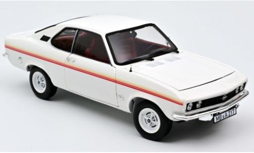 Diecast model cars Opel Manta A Swinger white/Dekor 1975 1/18 Norev