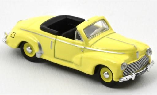 Diecast model cars Peugeot 203 Cabriolet Convertible yellow 1952 1/87 Norev