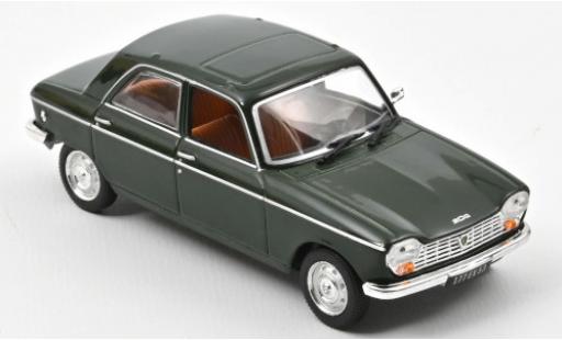 Diecast model cars Peugeot 204 Berline green 1966 1/43 Norev