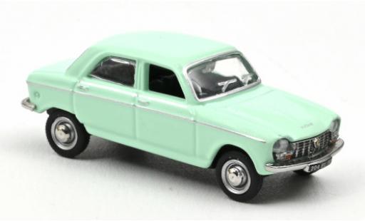 Diecast model cars Peugeot 204 Berline green 1966 1/87 Norev