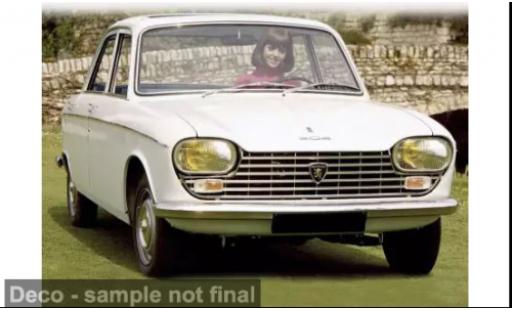 Diecast model cars Peugeot 204 Berline white 1976 1/18 Norev