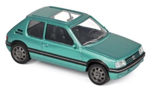Diecast model cars Peugeot 205 GTI metallic green 1992 Jetcar 1/43 Norev