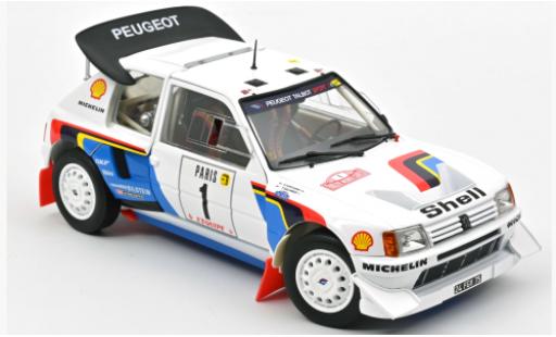 Diecast model cars Peugeot 205 Turbo 16 T16 No.1 S Rally Monte Carlo 1986 T.Salonen/S.Harjanne 1/18 Norev