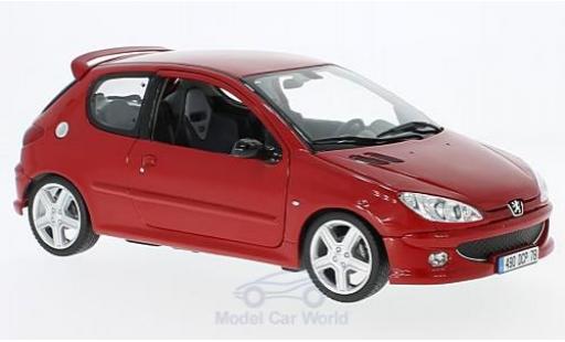 Diecast model cars Peugeot 206 RC red 2003 1/18 Norev