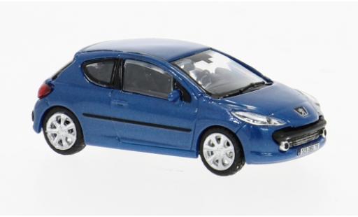 Diecast model cars Peugeot 207 Base blue 2007 1/87 Norev