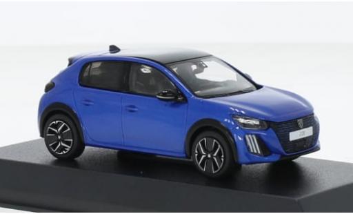 Diecast model cars Peugeot 208 GT metallise blue 2024 1/43 Norev